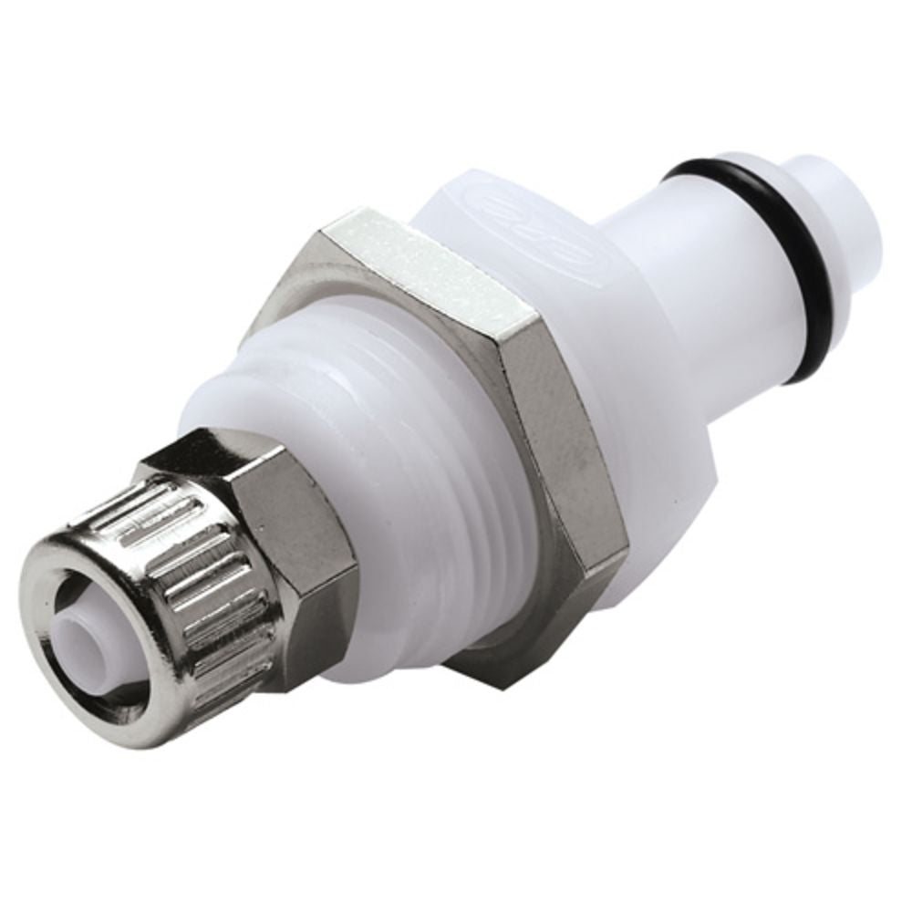 PLCD400M10 Valved Panel Mount 10 MM PTF Coupling Insert 3/8 PTF