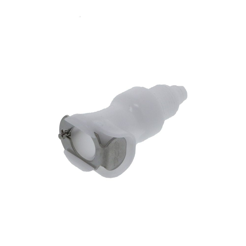 PLC16004 Panel Mount Hose Barb Coupling Body 1/4 ID Barb