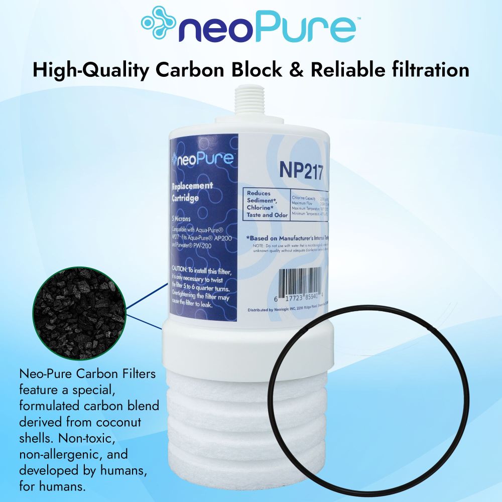 Neo-Pure NP217 Replacement Filter Cartridge Aqua-Pure™ AP217 Compatible with O-Ring