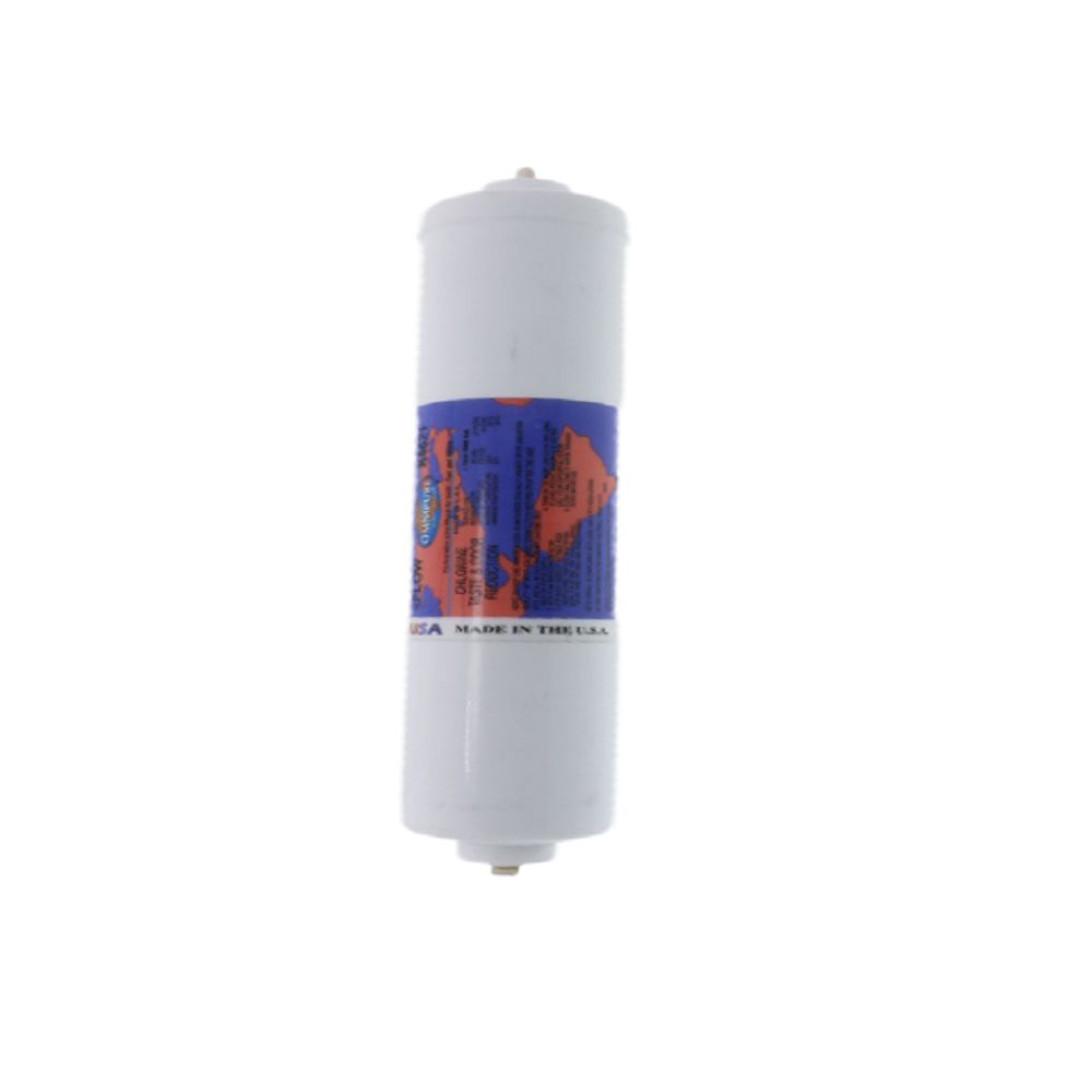 Omnipure Inline K5621-JJ 10 mic Carbon Block CTO - 12" x 2.5" Filter - 1/4" Quick Connect