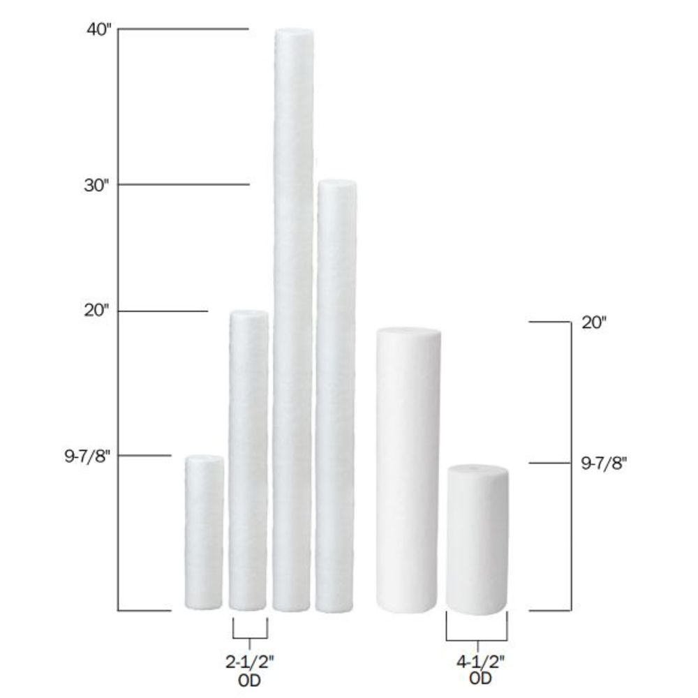 Neo-Pure MB-25300-01-226FN-E 2-1/2" x 30" Polypropylene Sediment Depth Filter 1 Mic