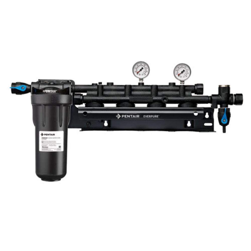 Everpure EV9293-04 Coldrink/Insurice Quad Manifold with 10" Prefilter