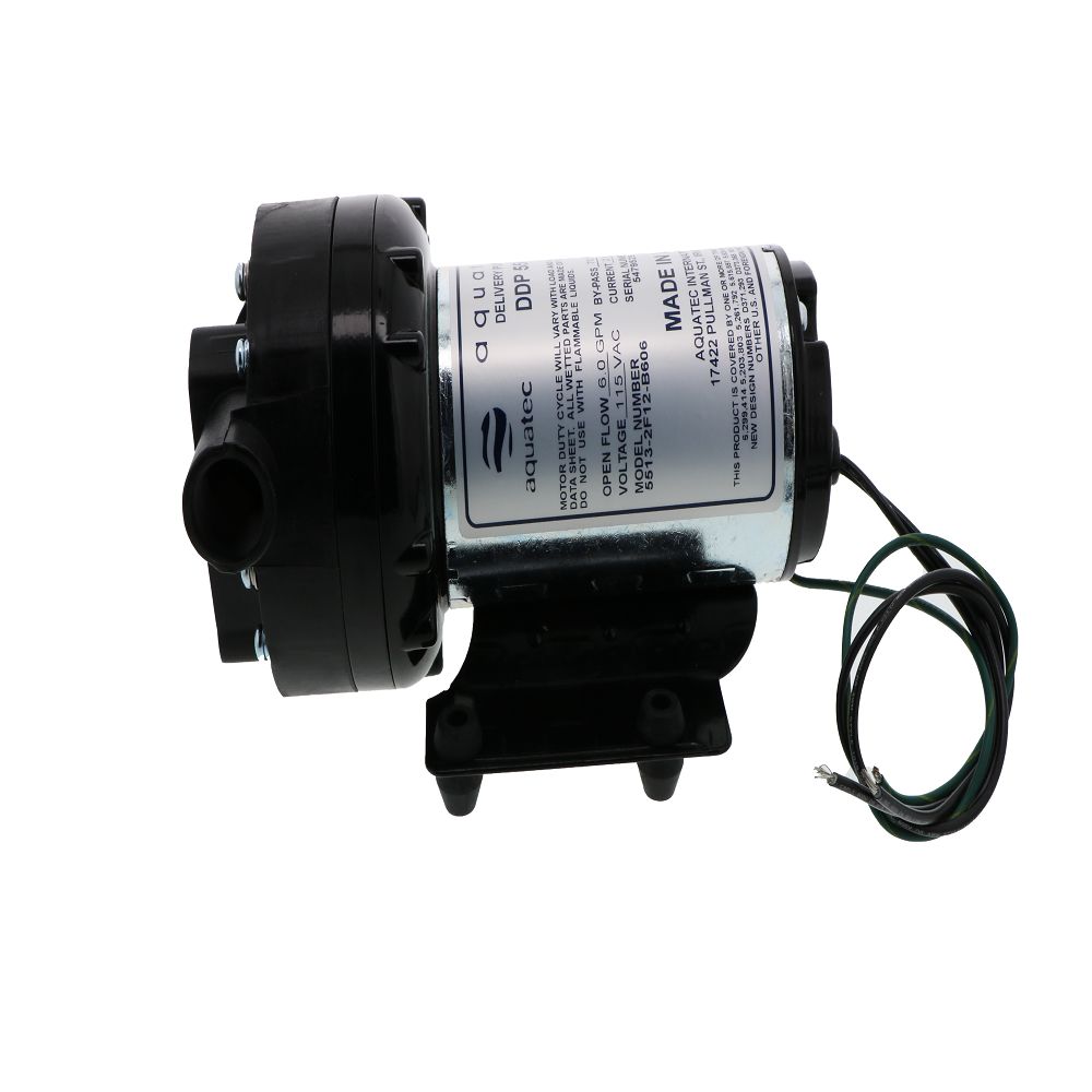 Aquatec 5513-2F12-B606 Pump 6.0 gpm, 1/2 FPT, 115V AC NO Cord