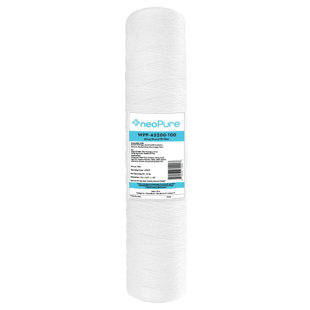 Neo-Pure WPP-45200-100 20" Surfactant Free BB String Wound Filter 100 Micron