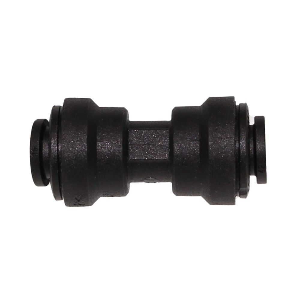 John Guest Union Connector Black Polypropylene - 5/16