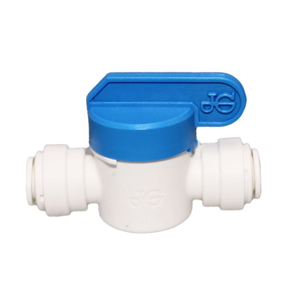 John Guest Shut-Off Valve-Polypro Straight - 3/8 Tube x 3/8 Tube