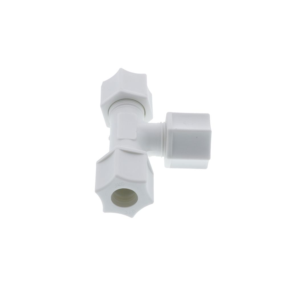 JACO 70-6-P-PG Polypropylene Union Tee 3/8 OD Tube x 3/8 OD Tube x 3/8 OD Tube