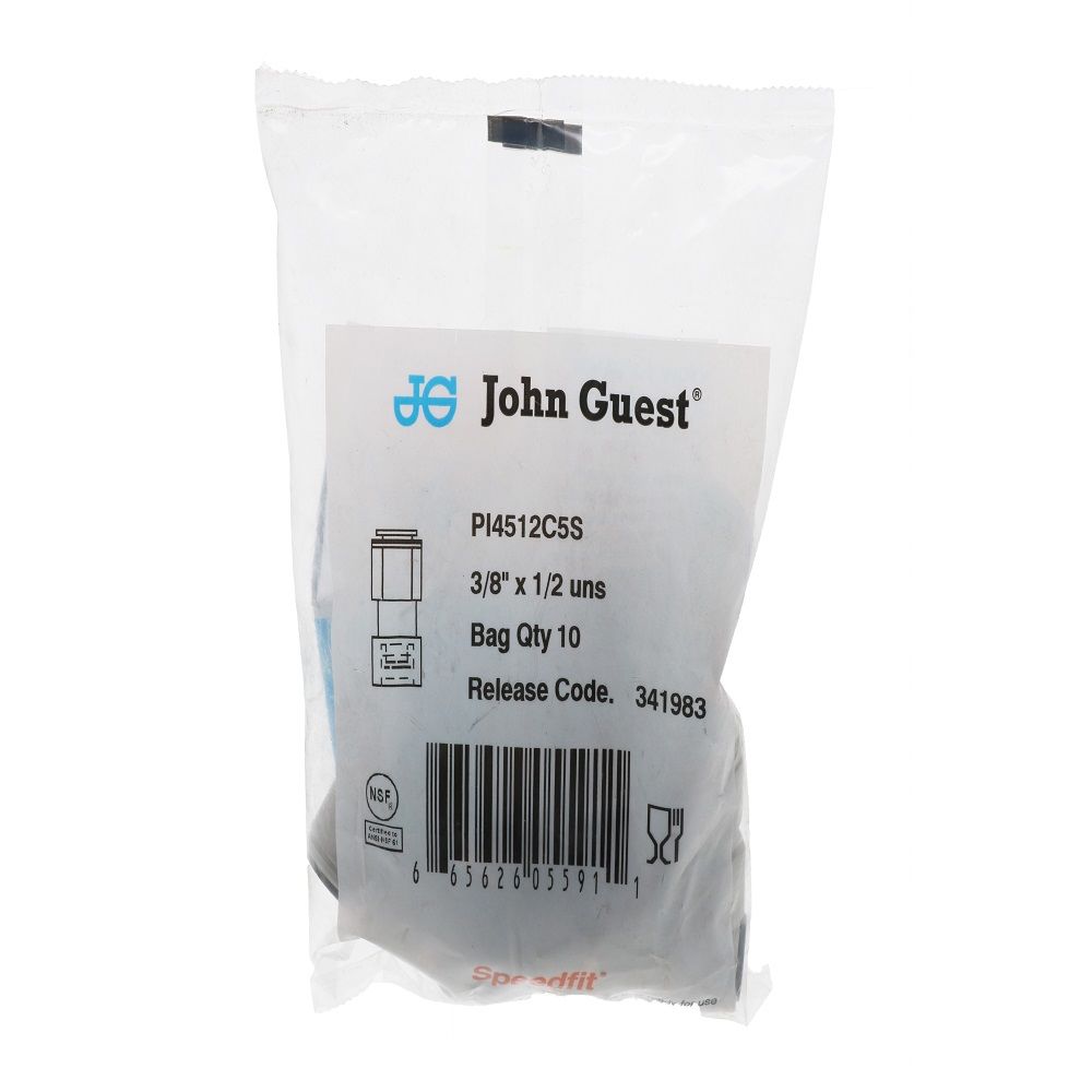 John Guest Female Adapter UNS - 3/8 x 1/2-16 UNS
