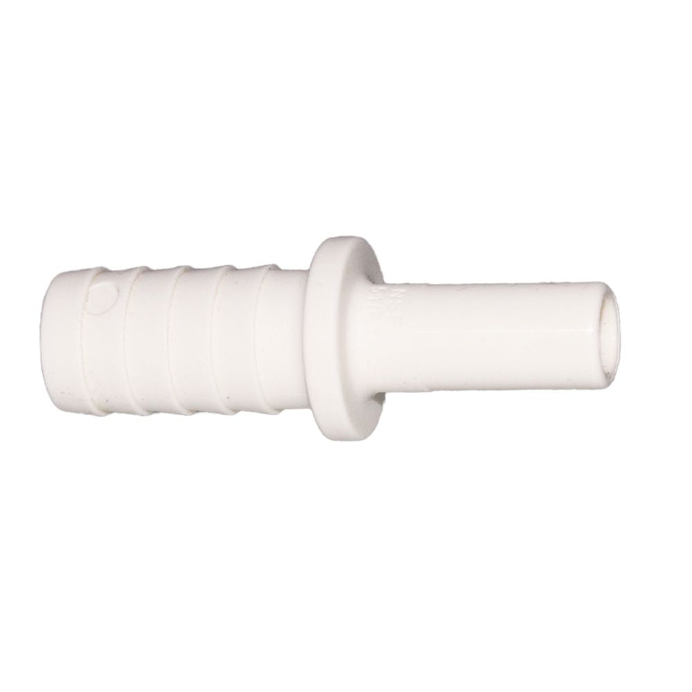 John Guest Polypro Tube to Hose - 3/8 OD Stem x 1/2 ID Barb