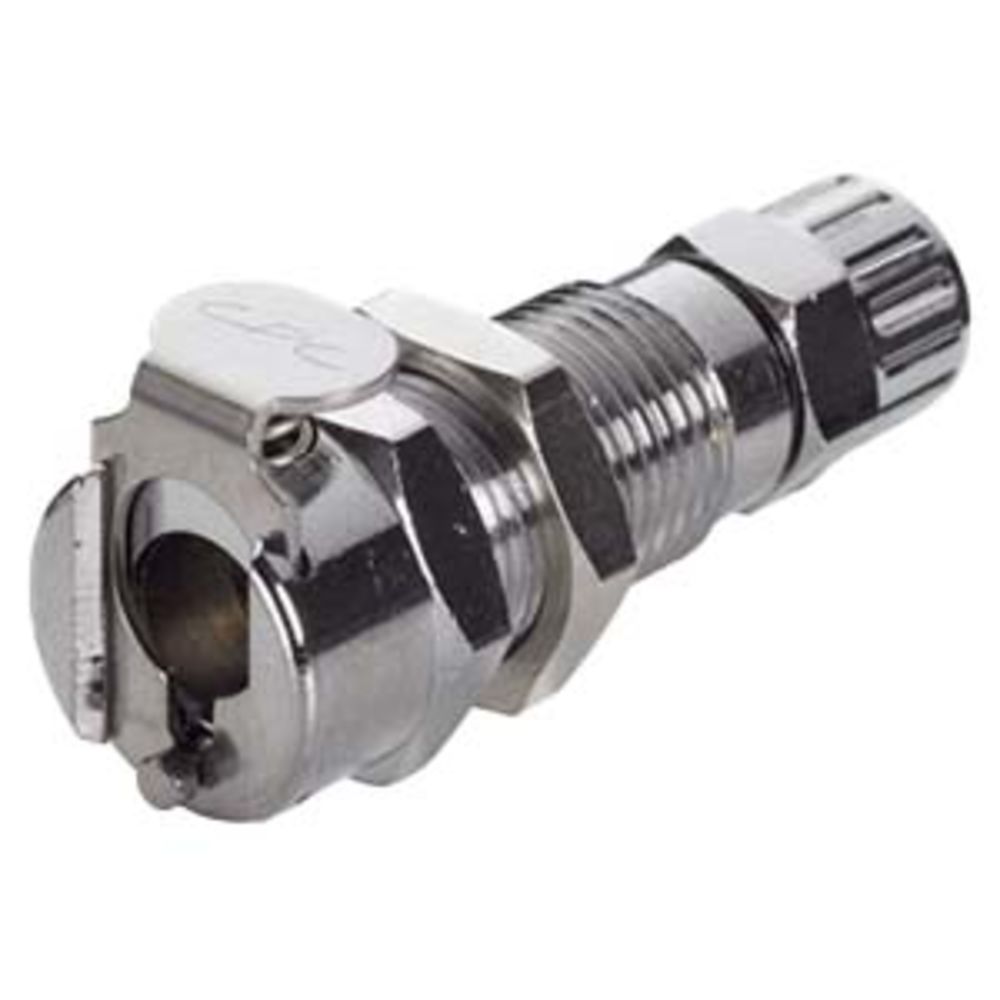 MCD1204 Valved Panel Mount PTF Coupling Body 1/4 PTF