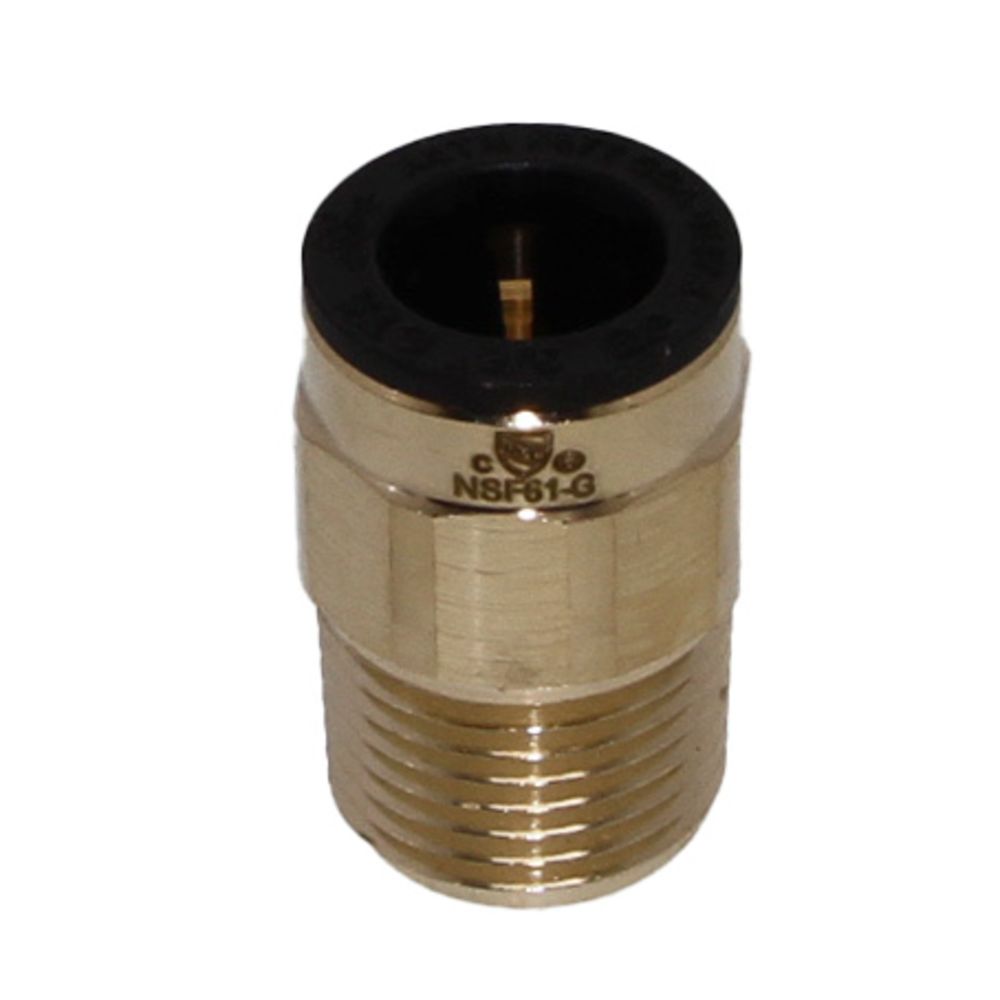 John Guest Lead-Free ProLock Brass Male Connector NPT - 1/2 CTS x 1/2 NPT