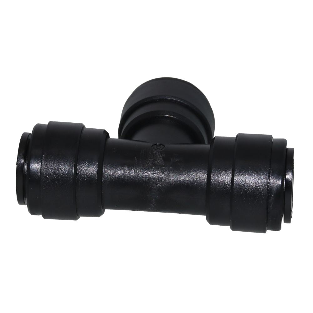 NeoFit - Acetal Black Union Tee- 15mm tube OD