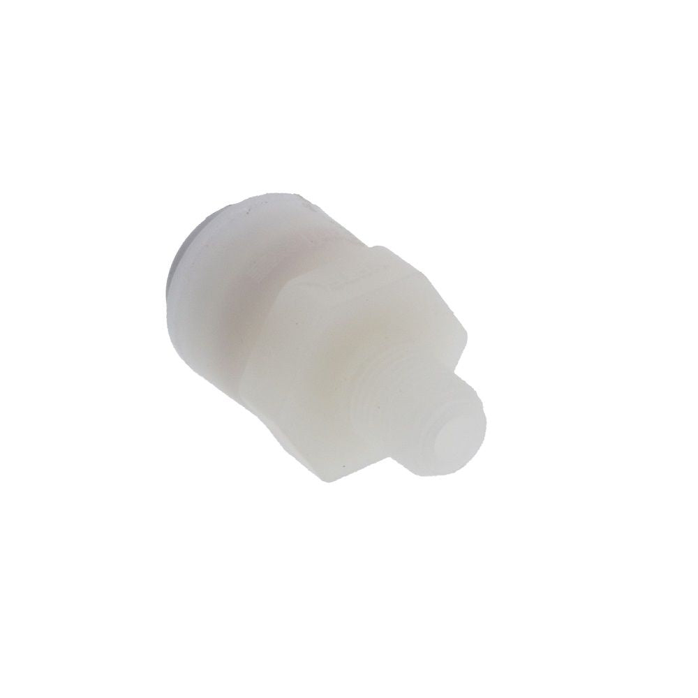 Kynar PVDF Male Connector - 3/8 x 1/8 NPTF