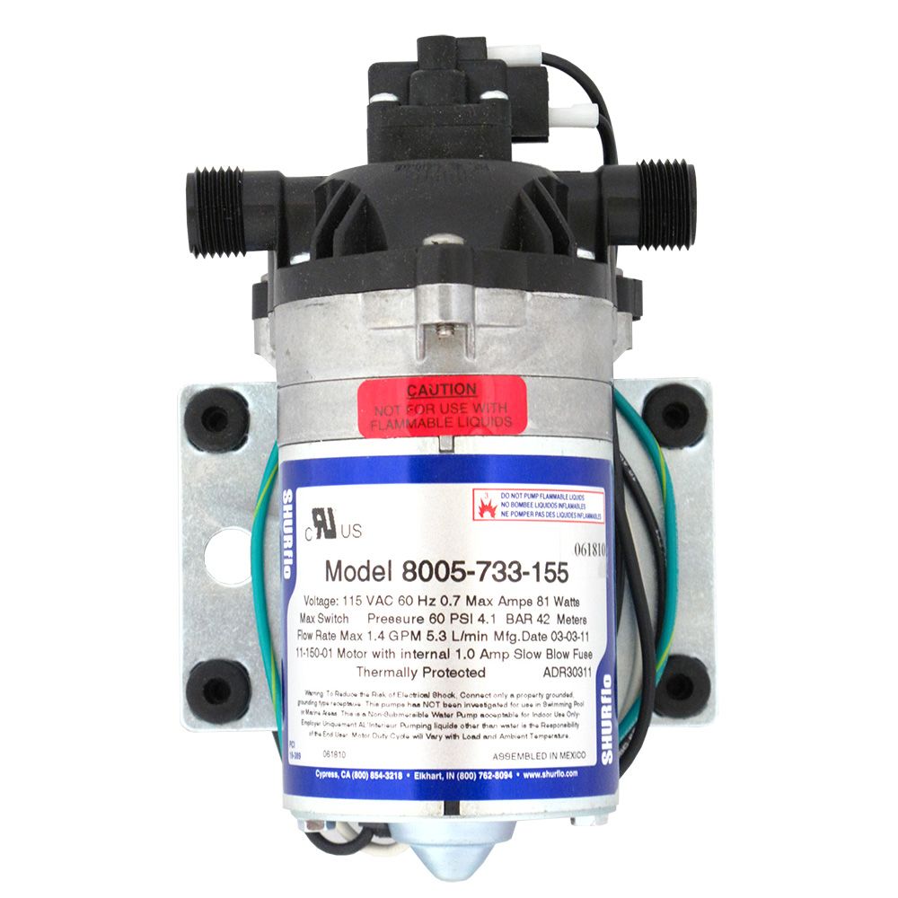 SHURflo 8005-733-155 Demand Pump 1.5 gpm 60 psi 115VAC