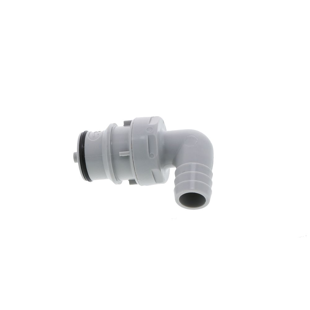 HFCD23812 Valved Elbow Hose Barb Coupling Insert 1/2 ID Barb