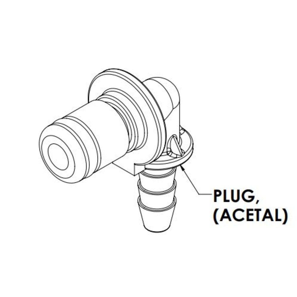 LinkTech 20AC Elbow Plug, NV, 1/8" HB