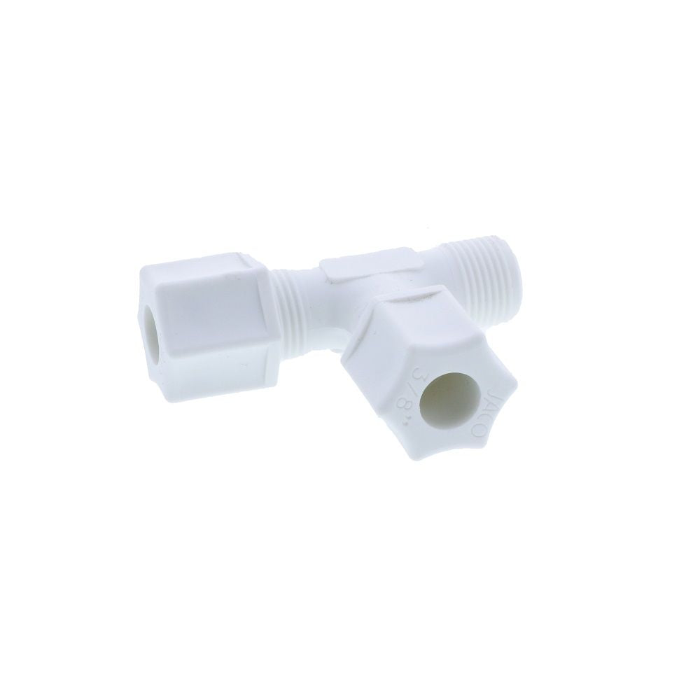 JACO 70-6-P-O Polypropylene Union Tee 3/8 OD Tube x 3/8 OD Tube x 3/8 OD Tube