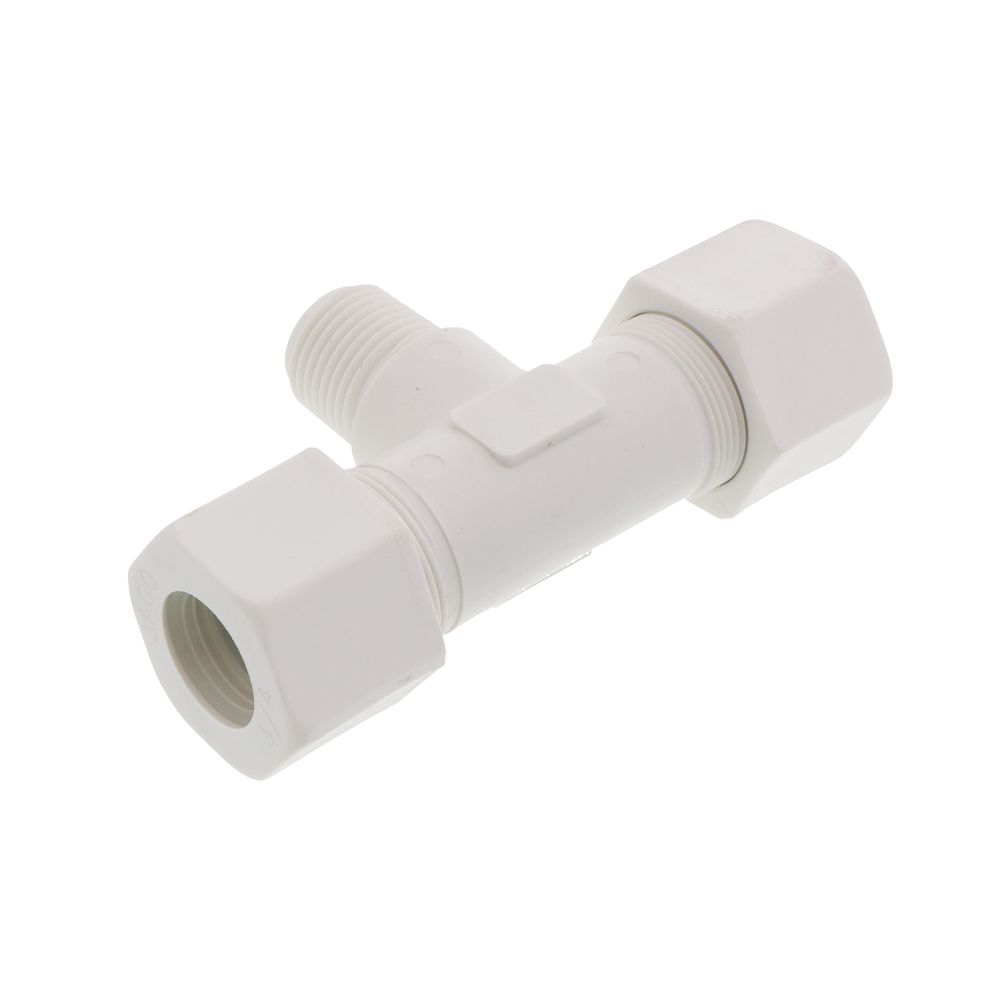 JACO 60-12-8-P-PG Polypropylene Male Branch Tee 3/4 OD Tube x 1/2 MPT