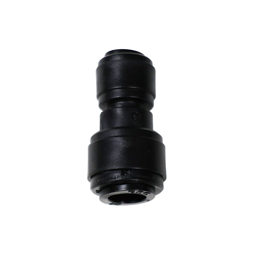 NeoFit - Acetal Black Union Connector 3/8" tube x 1/4" tube