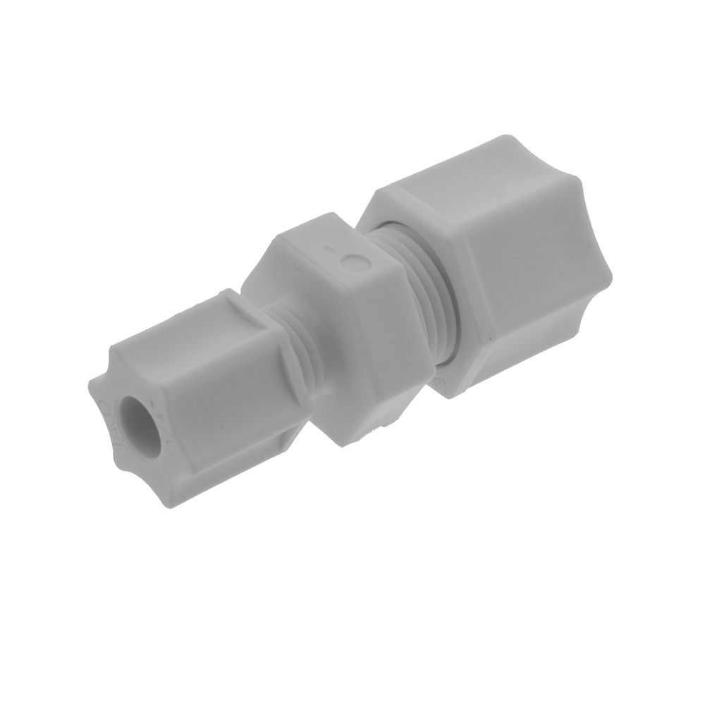 JACO 15-6-4-P-O Polypropylene Reducing Union 3/8 OD Tube x 1/4 OD Tube