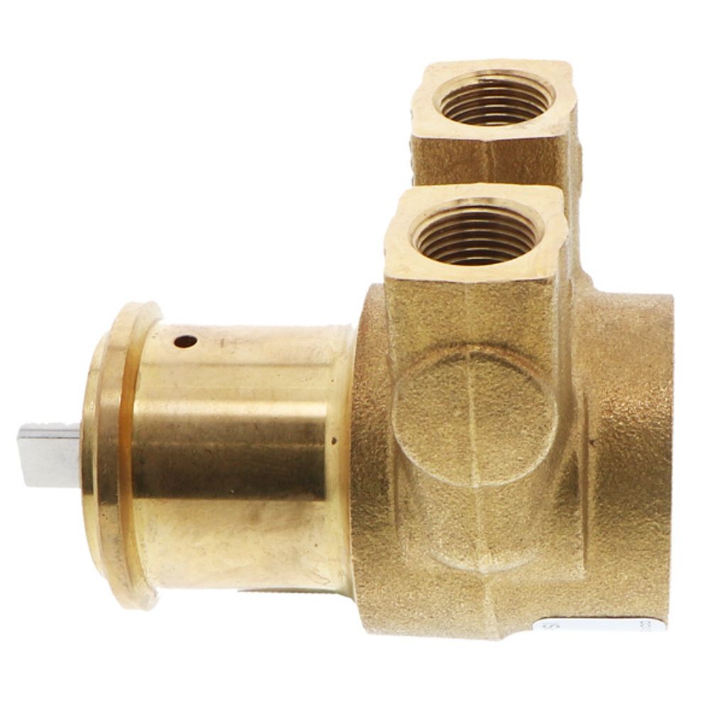 Procon Pump Brass w/ .188" Double Flat Drive 100 GPH 3/8" NPT Fluorocarbon Seal - 225 PSI Relief Valve