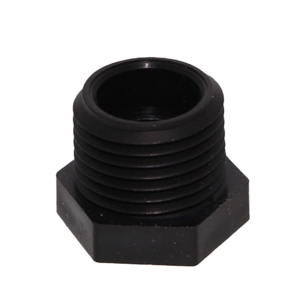 Bushing 1/2" MNPT x 1/4" FNPT - Polypropylene Black