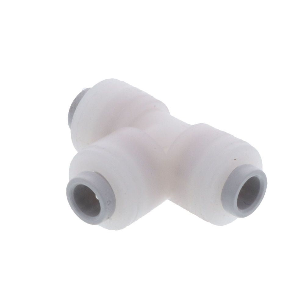Kynar PVDF Male Run Swivel Tee - 1/4 x 1/8 NPTF