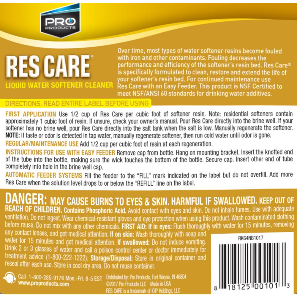 ResCare® Liquid Resin Cleaner - 1 gal.