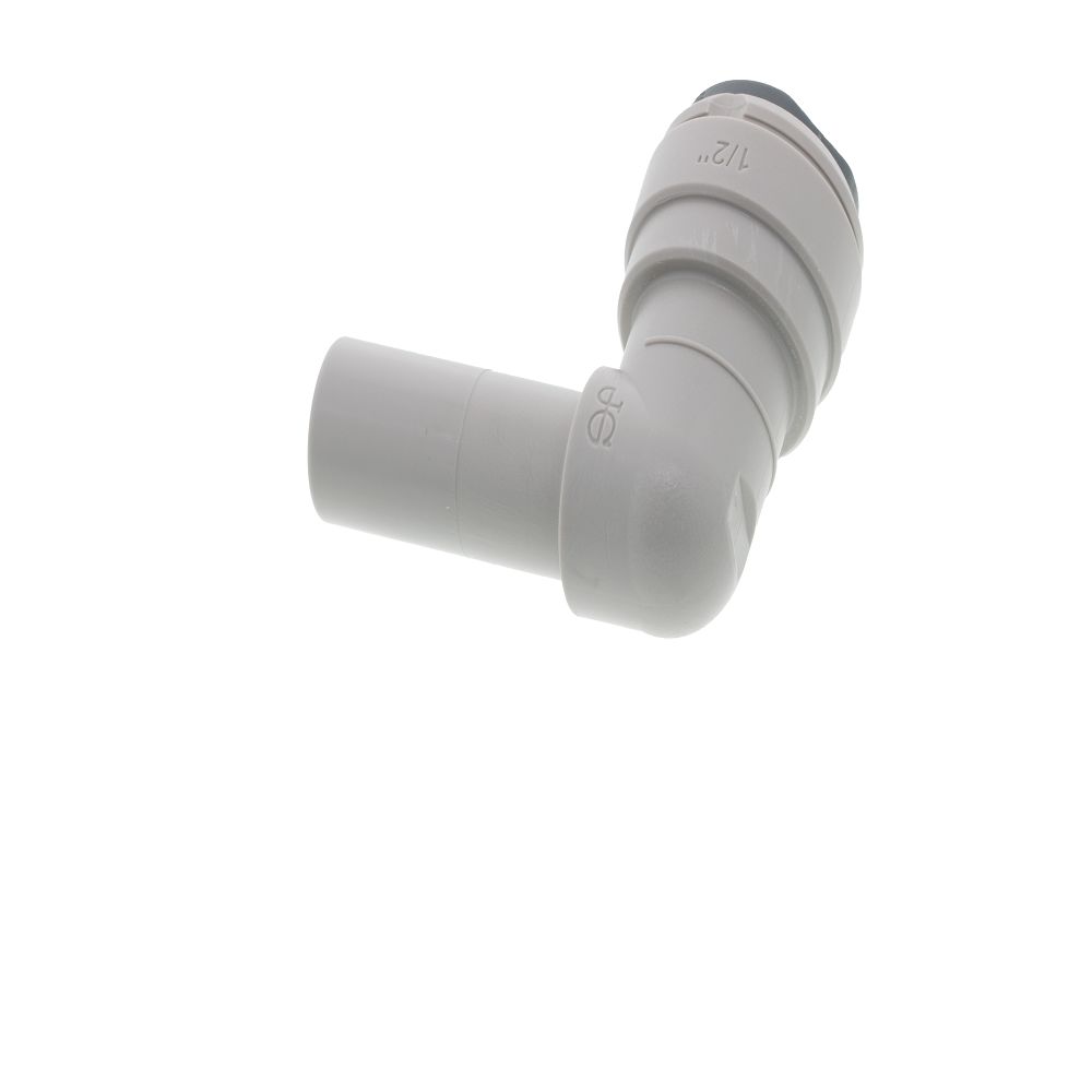 John Guest Stem Elbow Connector - 1/2 Stem x 1/2