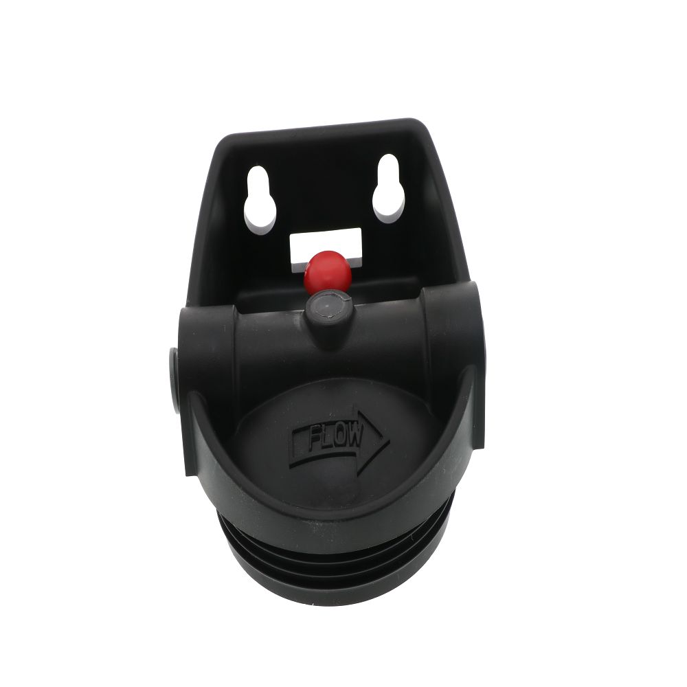 Pentek QC Black Integrated Bracket Cap for 3G Slim Line Housings w / PR - 1/2" QC
