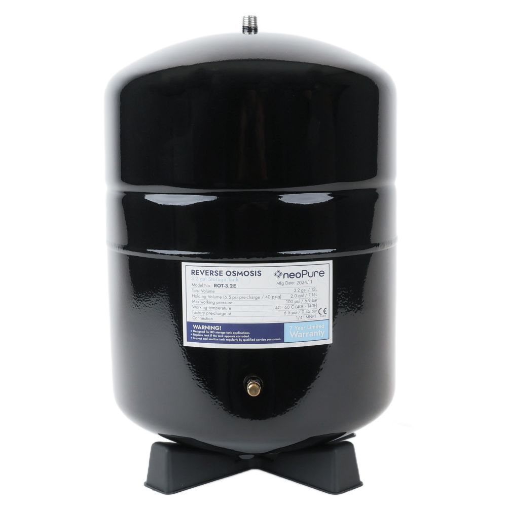 NeoPure Reverse Osmosis Storage Tank 3.2 Gallon - Black