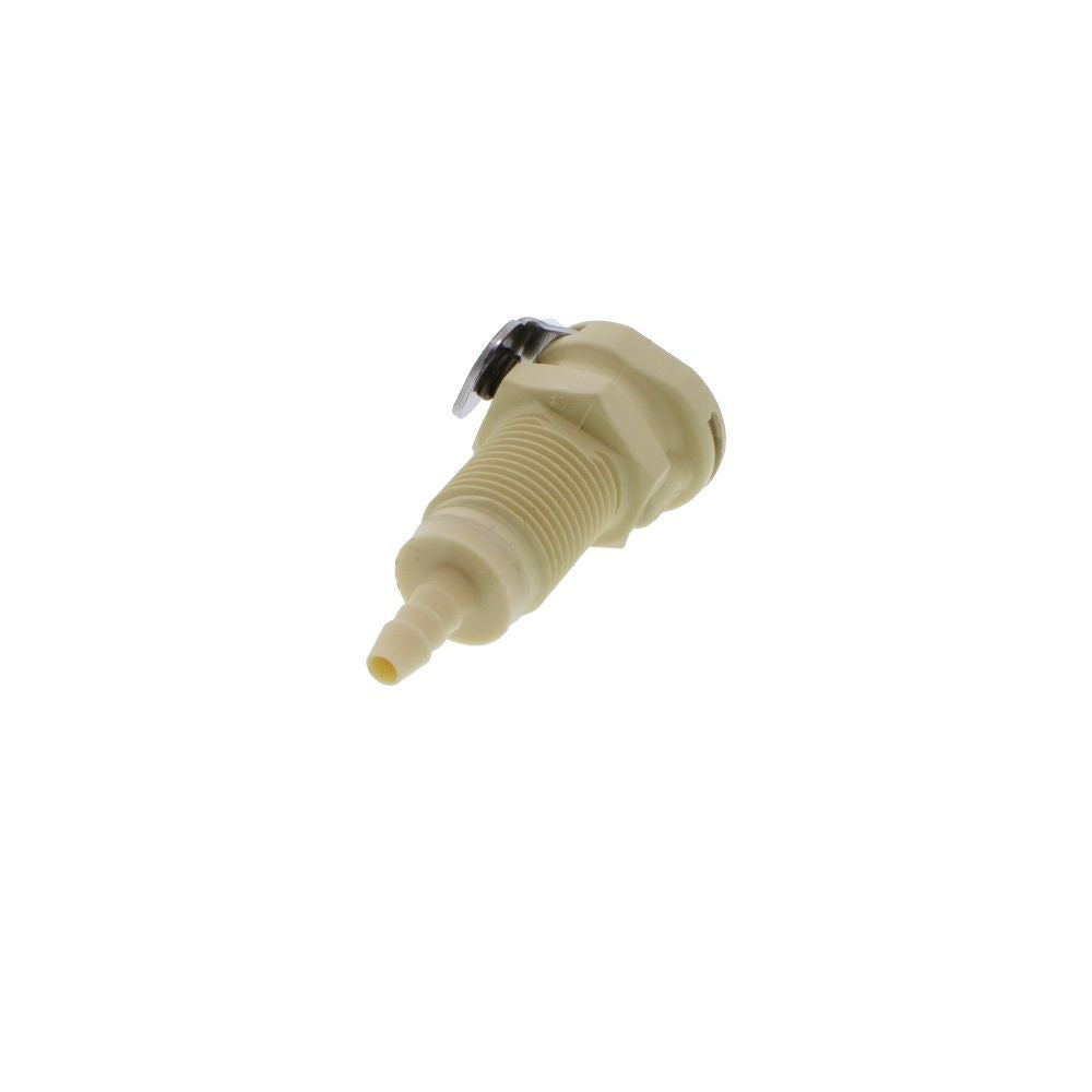 PMCD160212 Valved Panel Mount Hose Barb Coupling Body 1/8 ID Barb