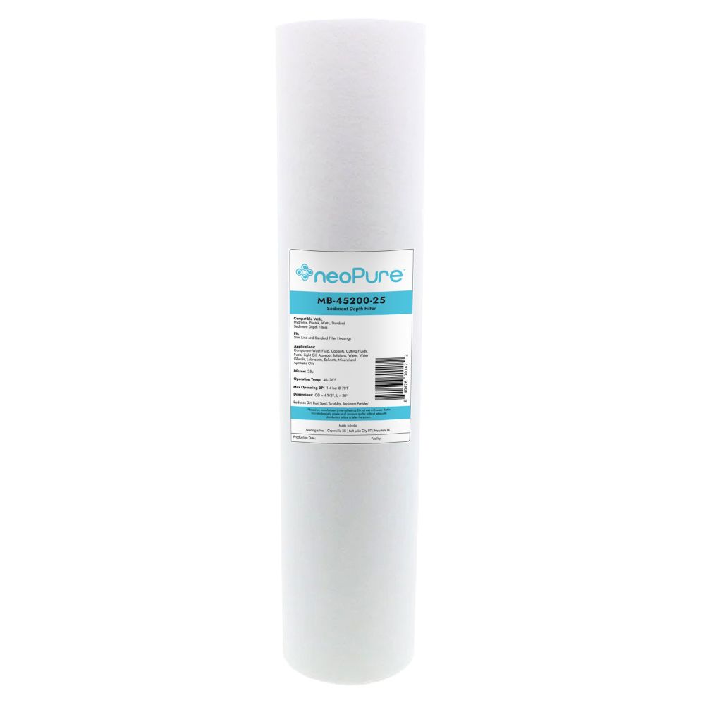 Neo-Pure 20" BB Graded Density Polypropylene Sediment Filter 75/25 mic