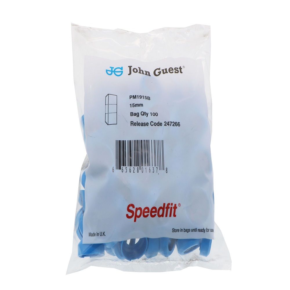 John Guest Collet Cover - 15mm Blue