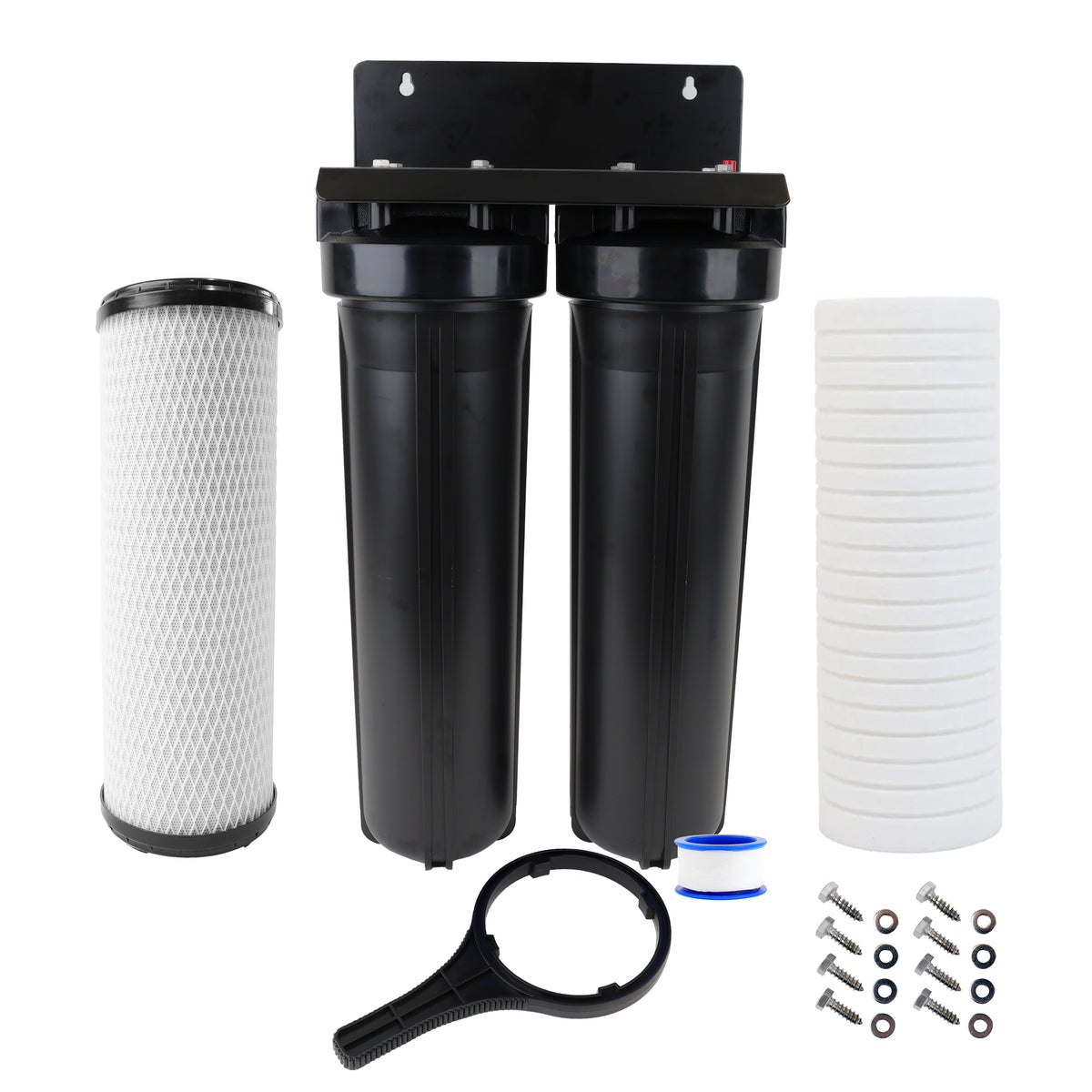 neoPure 20" BB Twin Series Filter Housing DIY 1" PR 5 mic