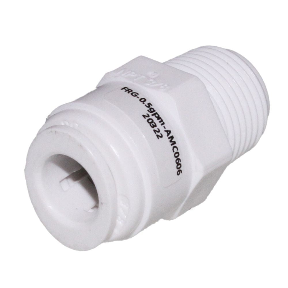 Flow Control Insert Male Connector 3/8 x 3/8 MNPT - 1/2 GPM
