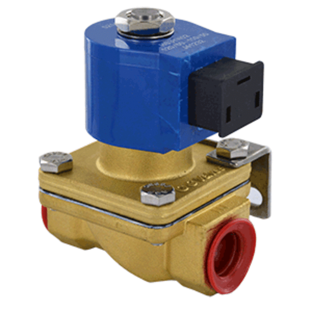 GC Valves S211YF02N5DG4K Solenoid Valve Normally Closed Brass 1/2" NPT 120v