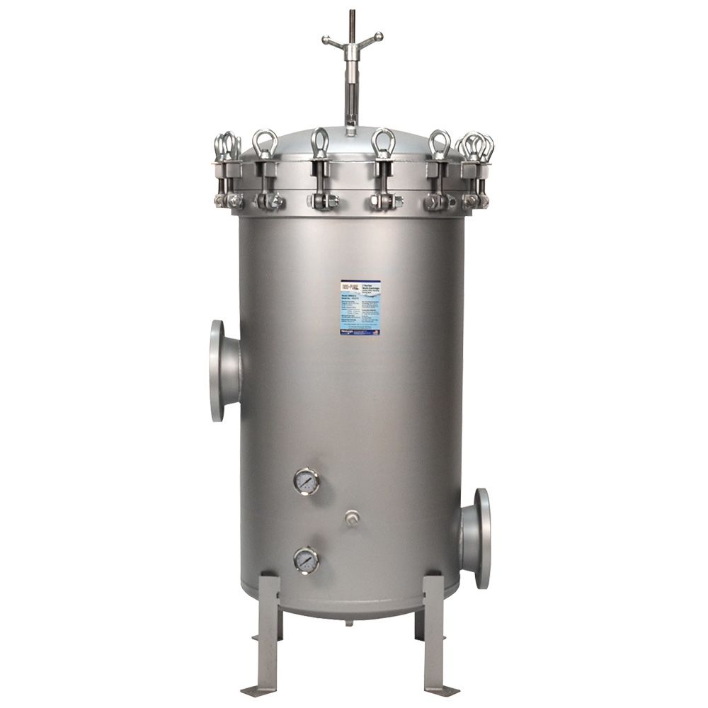 Neo-Pure SBMJ8-304L-8FL Multi-Cartridge Jumbo Filter Housing with Swing Bolts