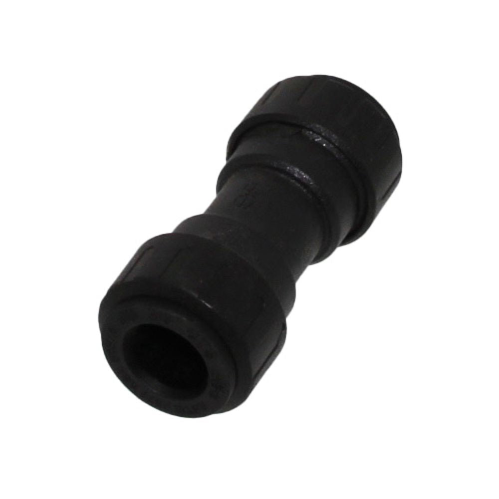 John Guest ProLock Black Reducing Coupler - 3/4 CTS x 1/2 CTS