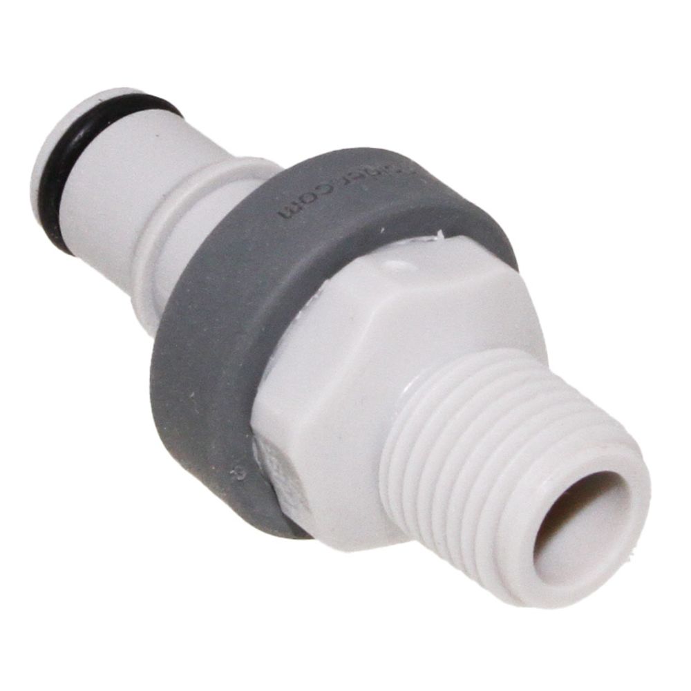 NS4D24004BSPT06 ABS Valved Male Thread Coupling Insert 1/4 BSPT
