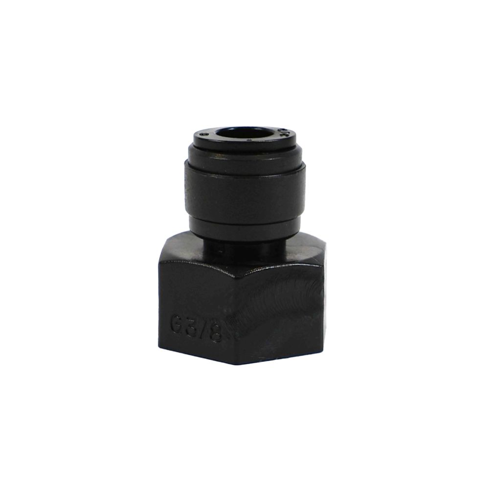 NeoFit - Acetal Black Female Adapter- UN V-Type- 1/2" tube OD x 1/2-16 UN