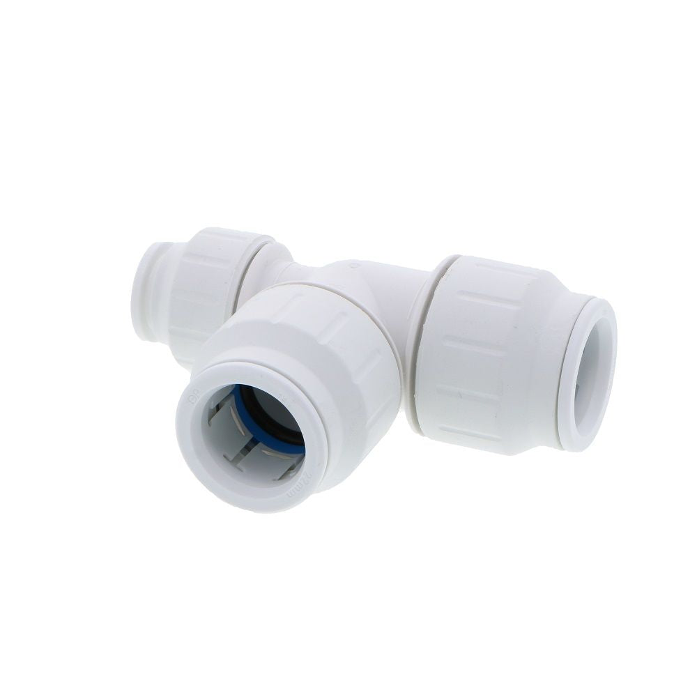 John Guest Reducing Tee - 22mm x 15mm x 22mm