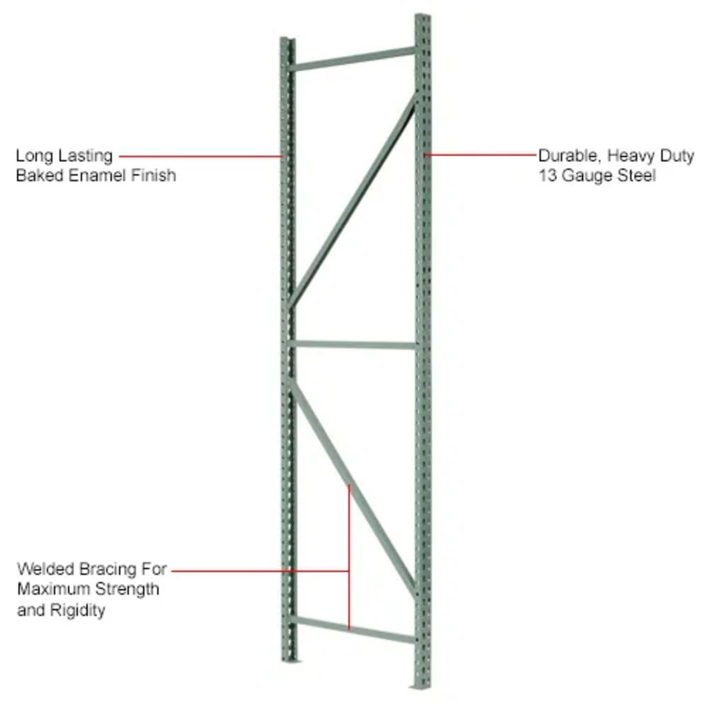 Upright Tear Drop 42" x 24' x 3"x 3", Green - Weight Capacity 30700 lbs - Used Condition