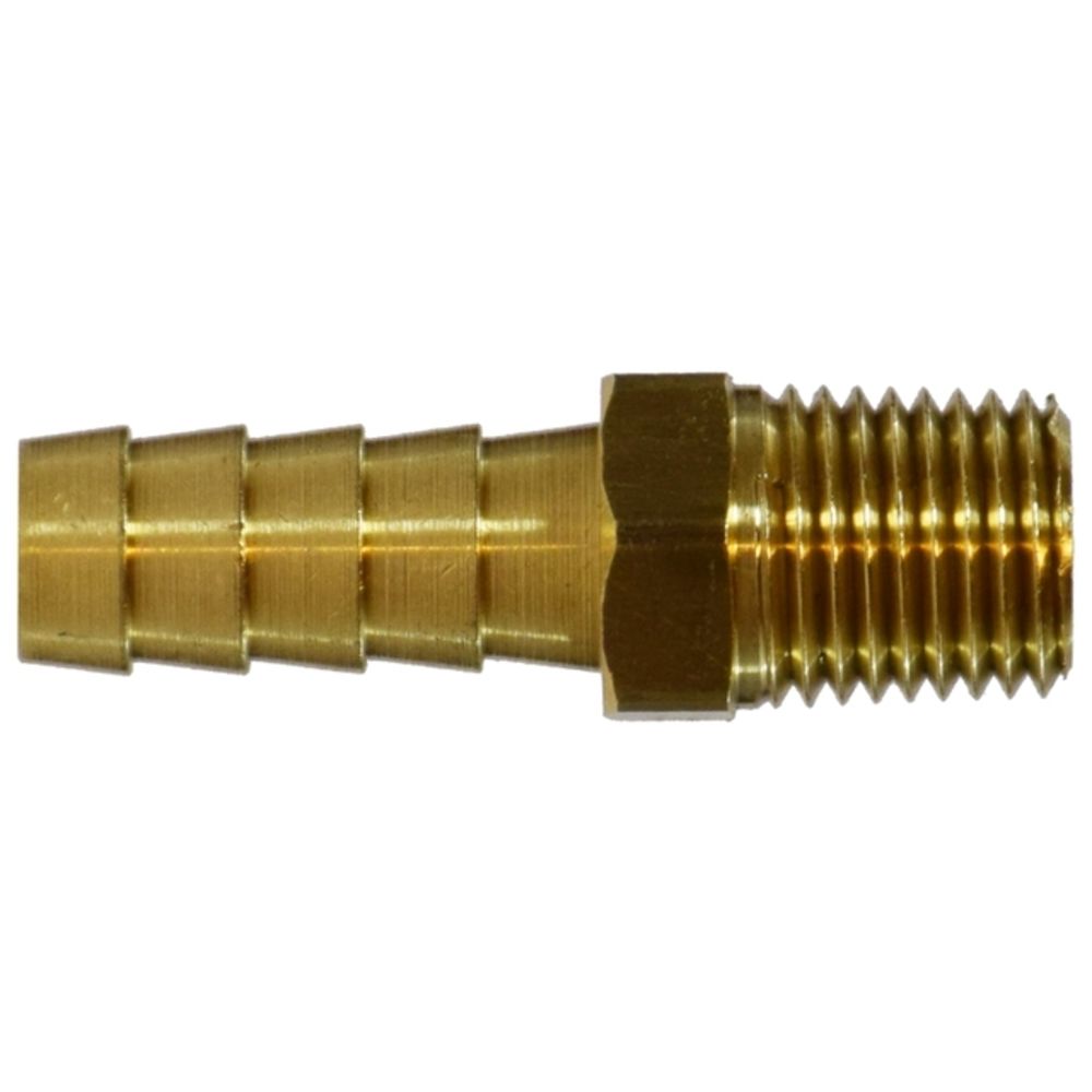 Brass Hose Barb Male Adapter Lead-Free 3/4 MIPT x 3/4 Barb