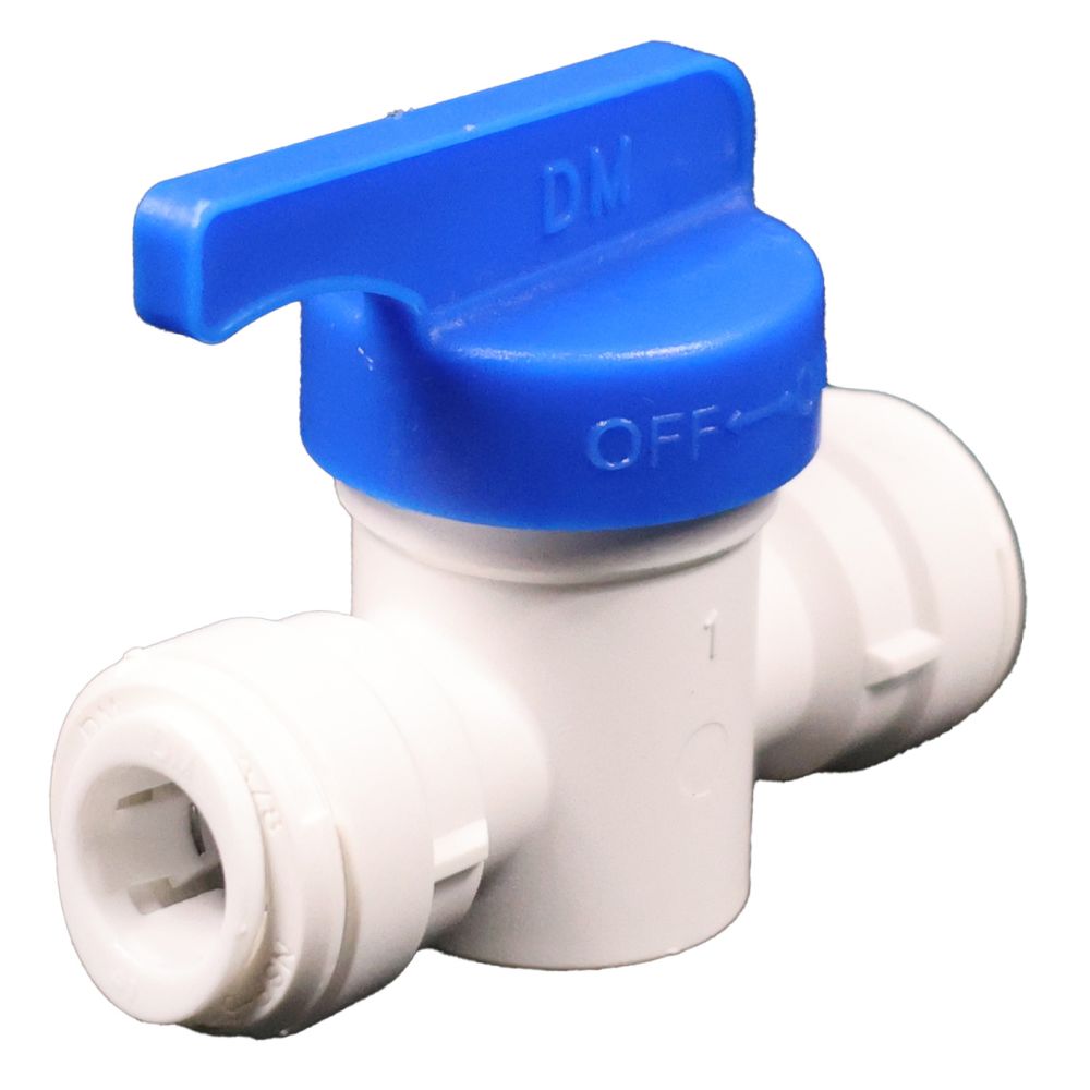 Shut-Off Valve polypro, 3/8x 3/8 qc