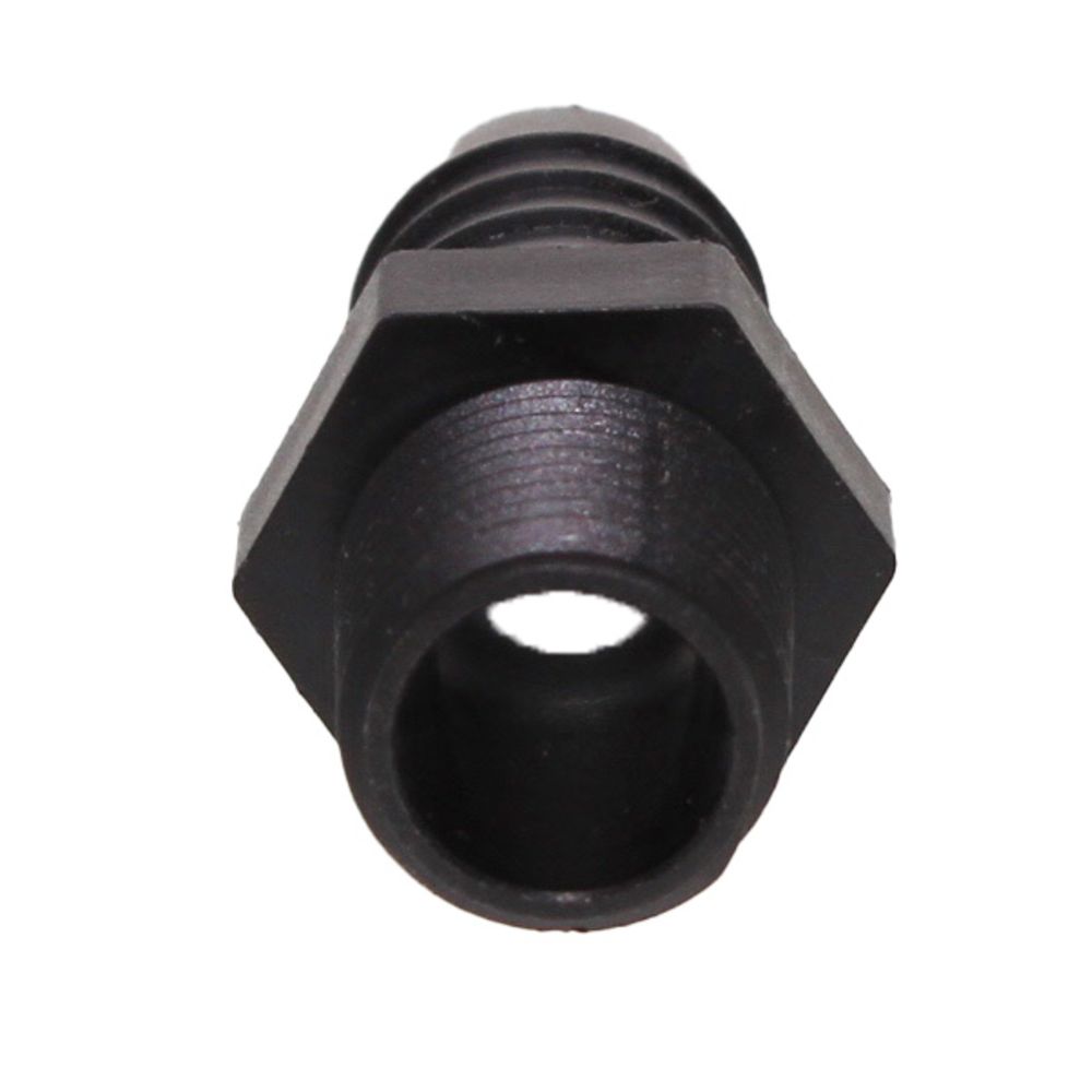 Male Barb Adapter - 5/8 ID x 3/8 MNPT - Black Polypropylene