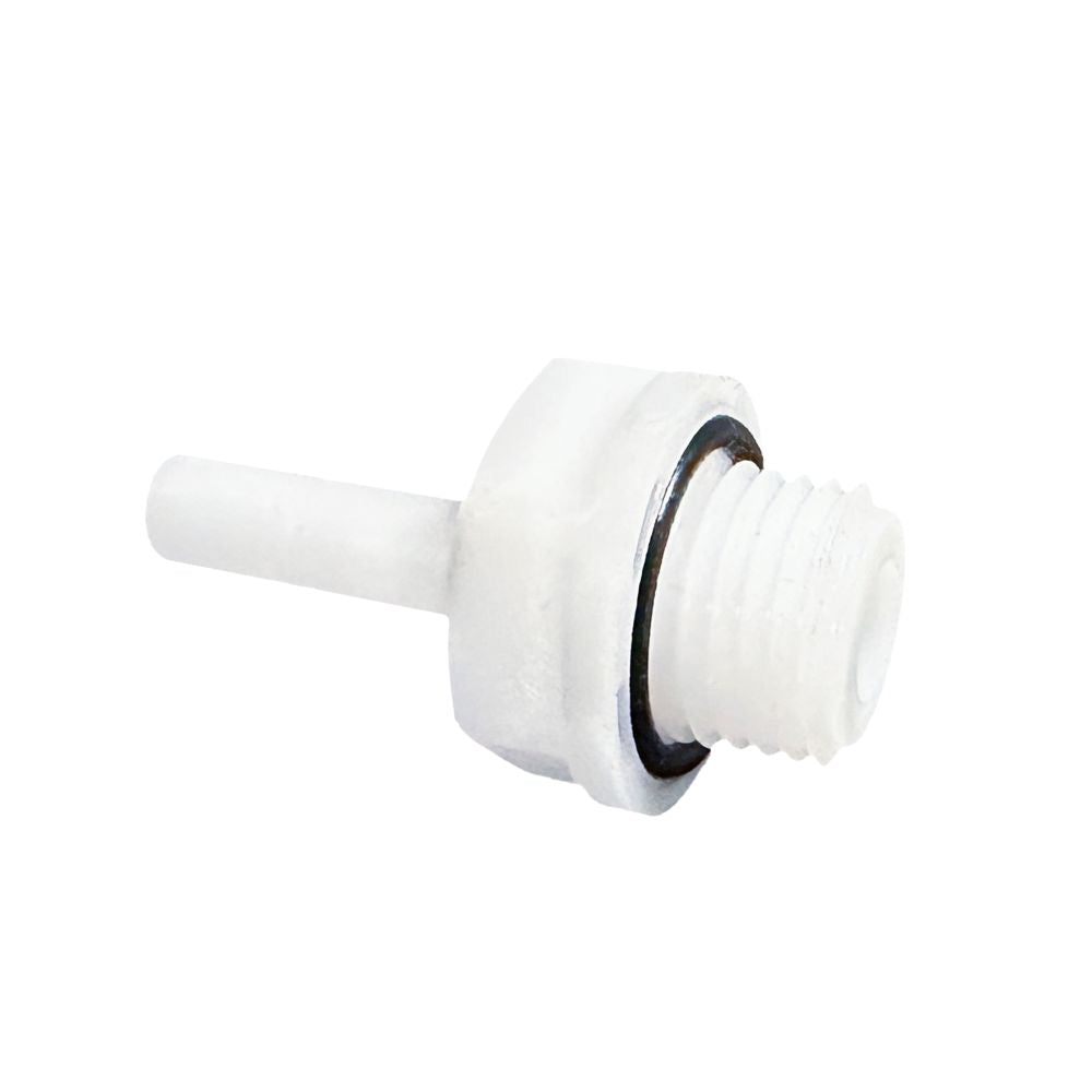 NeoFit - Acetal Natural White Stem Adapter 6mm stem x 1/4"BSPT