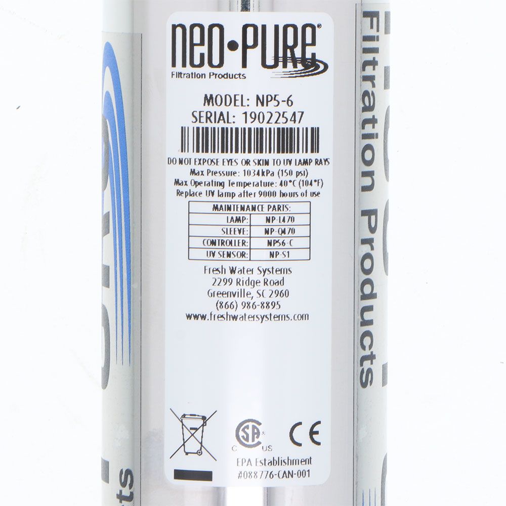 Neo-Pure NP5-6 UV Disinfection System - 6 GPM