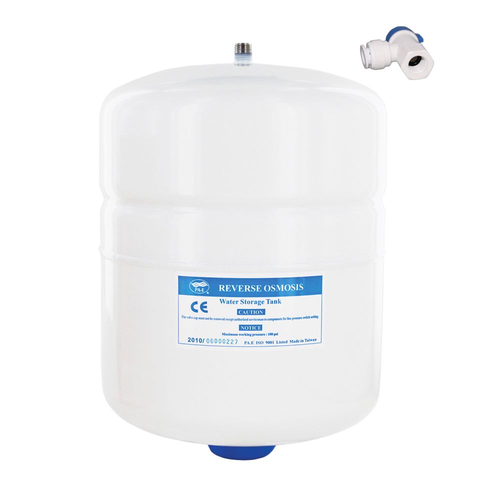 PAE RO-120 Reverse Osmosis Storage Tank Powder Coated Steel 2.1 Gal with Tank Valve