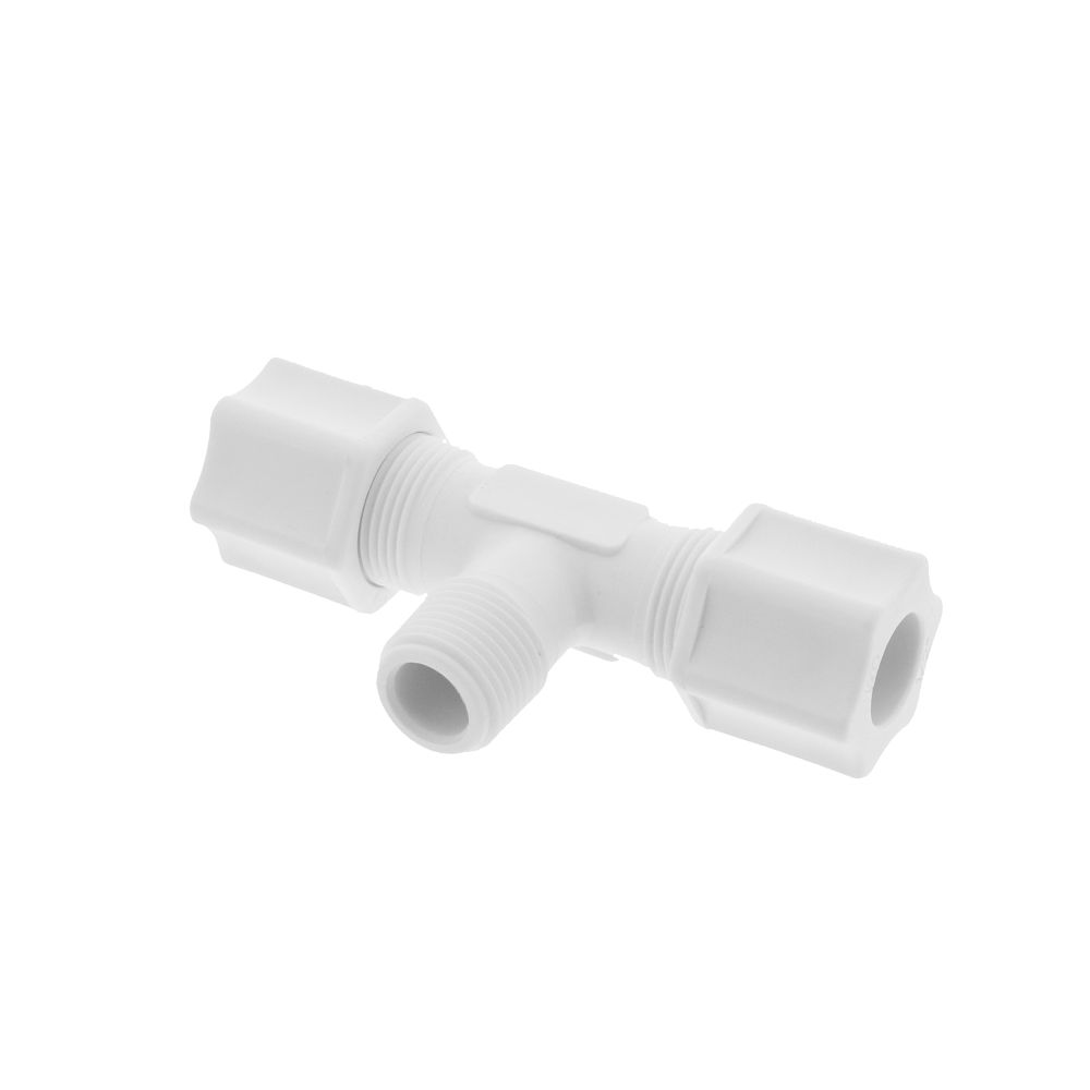JACO 60-8-6-P-O Polypropylene Male Branch Tee 1/2 OD Tube x 3/8 MPT